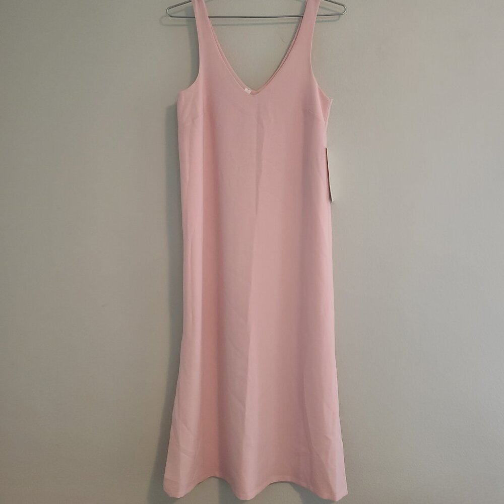 NWT Lululemon Pink V Neck Midi Sheath Dress Size 4